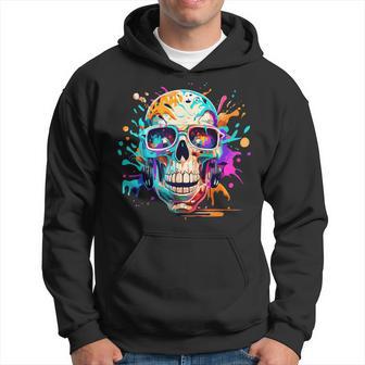Skull Paint Splash Paint Splatter Drip N Boy Hoodie - Thegiftio UK