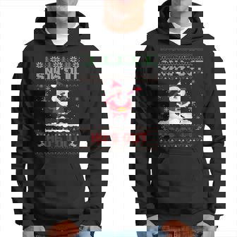 Snows Out Ho Ho Hos Sweater Style Christmas Santa Ugly Hoodie - Thegiftio UK