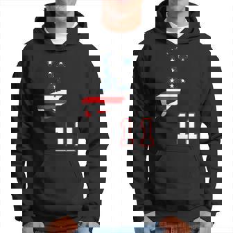 Soccer Player Number 11 With American Usa Flag Bicycle Kick Hoodie - Monsterry