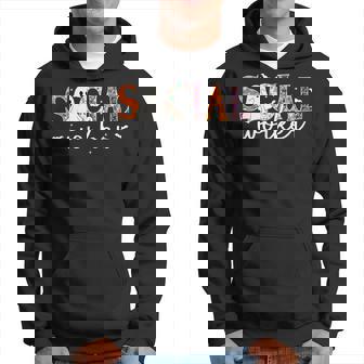 Social Worker Halloween Retro Ghost Halloween Social Worker Hoodie - Thegiftio