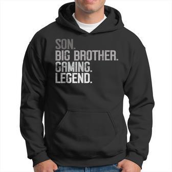 Son Big Brother Gaming Legend Video Gamer New Brother Gaming Hoodie - Thegiftio UK