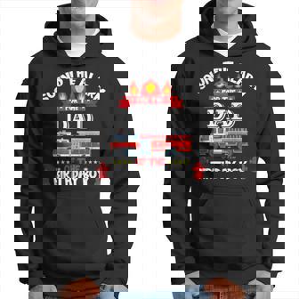 Sound The Alarm Dad Birthday Boy Fire Truck Lover Fireman Hoodie - Monsterry