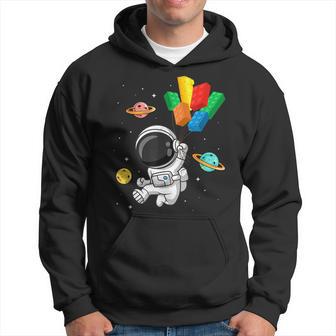 Space Astronaut Master Builder Building Blocks Bricks Hoodie - Thegiftio UK