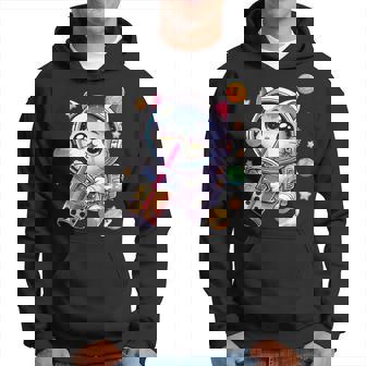 Space Cat Astronaut Boba Tea Boba Cat Galaxy Cute Anime Hoodie - Thegiftio UK
