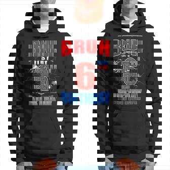 Spider Web 6 Years Old Bruh It's My 6Th Birthday Boy Party Hoodie - Thegiftio UK