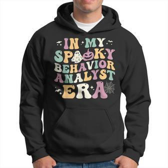 In My Spooky Behavior Analyst Era Retro Ghost Halloween Bcba Hoodie - Thegiftio UK