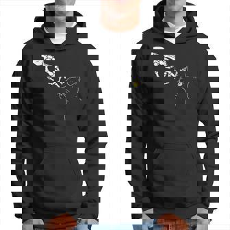 Spooky Boop Skeleton Hand Touch Nose Cat Halloween Hoodie - Thegiftio
