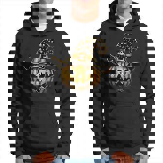 Spooky Halloween Gold Pumpkin Jack O Lantern Hoodie - Monsterry