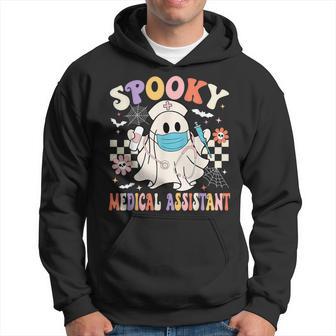 Spooky Medical Assistant Ghost Medical Assistant Halloween Hoodie - Thegiftio UK