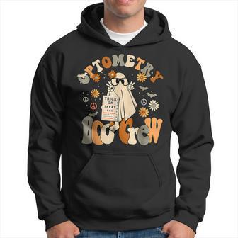 Spooky Optometry Boo Crew Ghost Halloween Eye Doctor Hoodie - Thegiftio UK