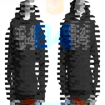 Sports Jersey Number 84 Blue Favorite Lucky Number Hoodie - Monsterry