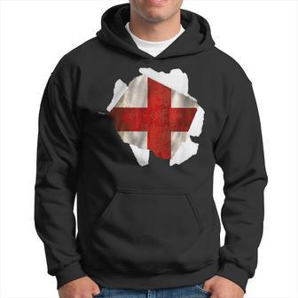 St George's Flag England Flag St Georges Day English & Proud Hoodie - Thegiftio UK