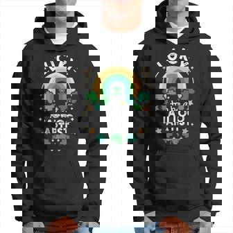 St Patrick's Day Lucky Tattoo Artist Job Shamrocks Irish Hoodie - Monsterry