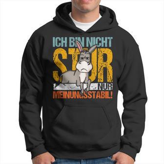 Statement Sturer Esel Ich Bin Nicht Stur Nur Meinungsstabil Kapuzenpullover - Geschenkecke