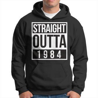 Straight Outta 1984 Birthday Hoodie - Thegiftio UK