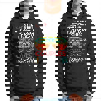 Straight Trippin Couples Vacation Travel Honeymoon Matching Hoodie | Mazezy