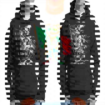 Stylish Teddy Bear Mexican Flag Mexico Hoodie - Thegiftio