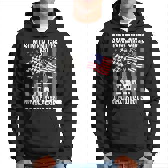 Summer Nights Dirt Track Lights Racing Motocross Hoodie - Monsterry