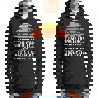 Sunny Days And Double Plays Baseball Fan Retro Hoodie - Monsterry