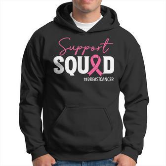 Support Squad Pink Ribbon Breast Cancer Awareness Month Hoodie - Thegiftio UK