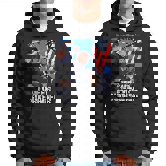 Never Surrender Trump Rushed Offstage With Blood Shooting Hoodie | Mazezy