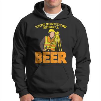 Surveyor De Tierras Regalos De Topógrafos Terrestres Este Topógrafo Necesita Cerveza Sudadera - Regaloses