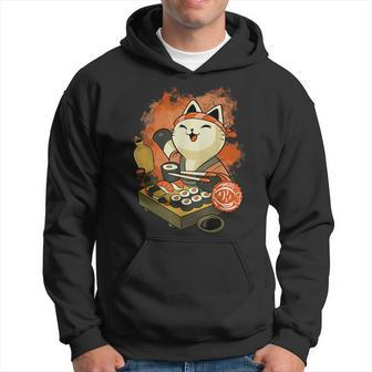 Sushi Master Cat Hoodie - Thegiftio UK