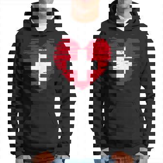 Switzerland Heart Swiss Flag Swiss Pride Sudadera - Regaloses