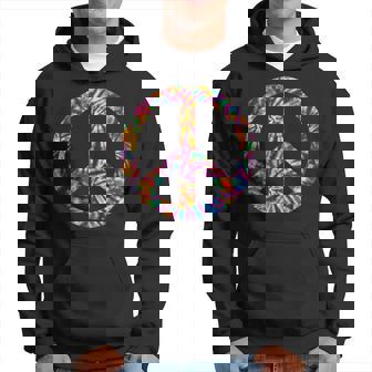 Symbole De Paix Coloré Effet Tie-Dye Sweat à capuche - Cadeauxyz