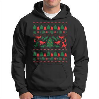 T-Rex Ugly Christmas Sweater Trex Ugly Sweater Dinosaur Hoodie | Seseable UK