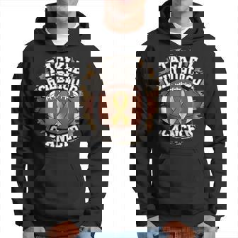 Tackle Childhood Cancer Gold Ribbon Childs Cancer Awareness Hoodie - Thegiftio UK