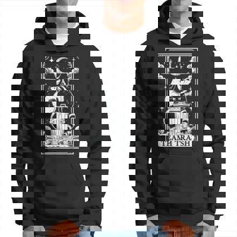 Tarot Card Vintage Team Trash Crescent Moon Opossum Raccoon Hoodie | Mazezy
