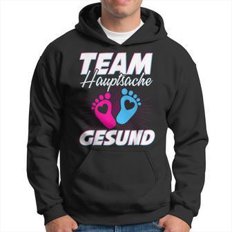 Team Hauptsache Gesund Gender Reveal Kapuzenpullover - Seseable