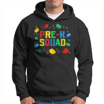 Team Pre-K Squad Brick Builder Back To School Hoodie - Thegiftio UK