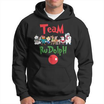 Team Rudolph The Red Nosed Reindeer Costume Decoration Xmas Hoodie - Thegiftio UK