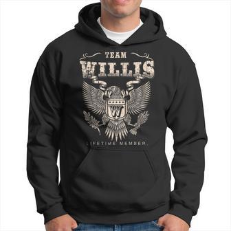 Team Willis Family Name Lifetime Member Hoodie - Monsterry