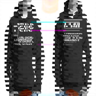 Techno Definición Bass Love Rave Festival Edm Fiesta Hombres Sudadera - Regaloses
