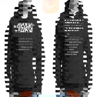 Técnico Audiovisual Divertida Definición De Diccionario Sudadera - Regaloses