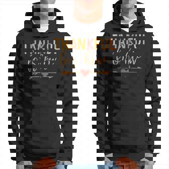 Thankful For Him Matching Couple For Thanksgiving Family Hoodie - Thegiftio UK