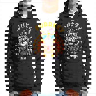 Thanksgiving Cat Thanksgiving Pun Purrkey Turkey Hoodie - Seseable