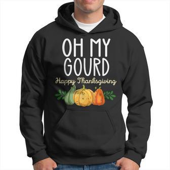 Thanksgiving Family Matching Oh My Gourd Happy Thanksgviving Hoodie - Thegiftio UK