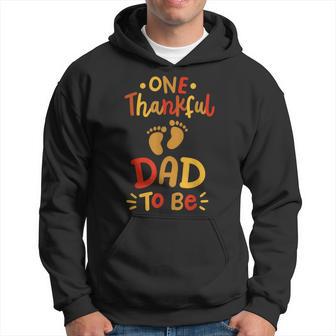 Thanksgiving Pregnancy Announcement Thankful Dad Family Hoodie - Thegiftio UK