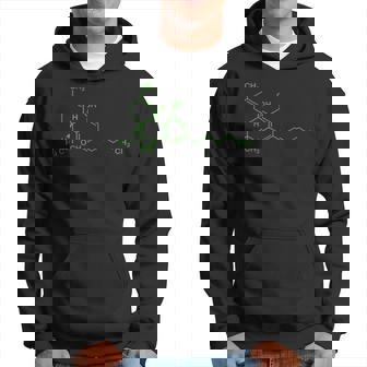 Thc Molecule Marijuana Cannabis Weed Stoner Hoodie - Thegiftio UK