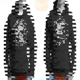 Thick Thighs Spooky Vibes Skull Halloween Hoodie - Monsterry