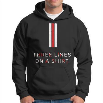 Three Lines On A Hoodie - Thegiftio UK