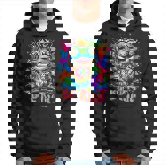 Tie-Dye Frog Peace Sign Hippie Hoodie | Seseable CA