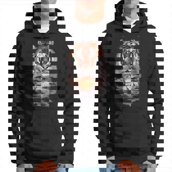 Tigreintage Rétro Animal Sauvage Sweat à capuche - Cadeauxyz