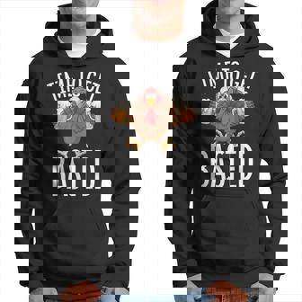 Time To Get Basted Thanksgiving Turkey Men Hoodie - Thegiftio UK