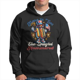 Time To Get Star Spangled Hammered Hotdog 4Th Of July Hoodie - Monsterry UK
