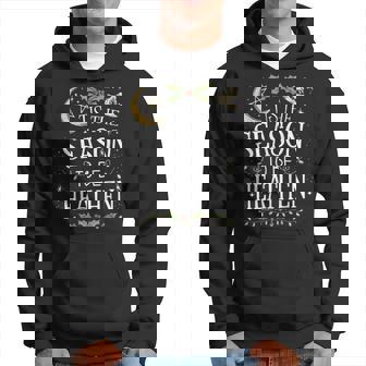 Tis The Season To Be Heathen Pagan Christmas Witch Winter Hoodie - Thegiftio